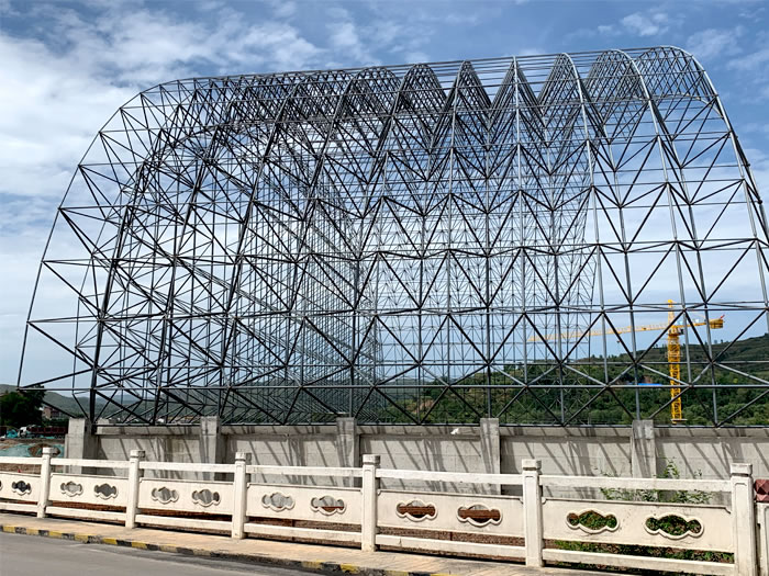 襄阳山寨矿储煤棚网架